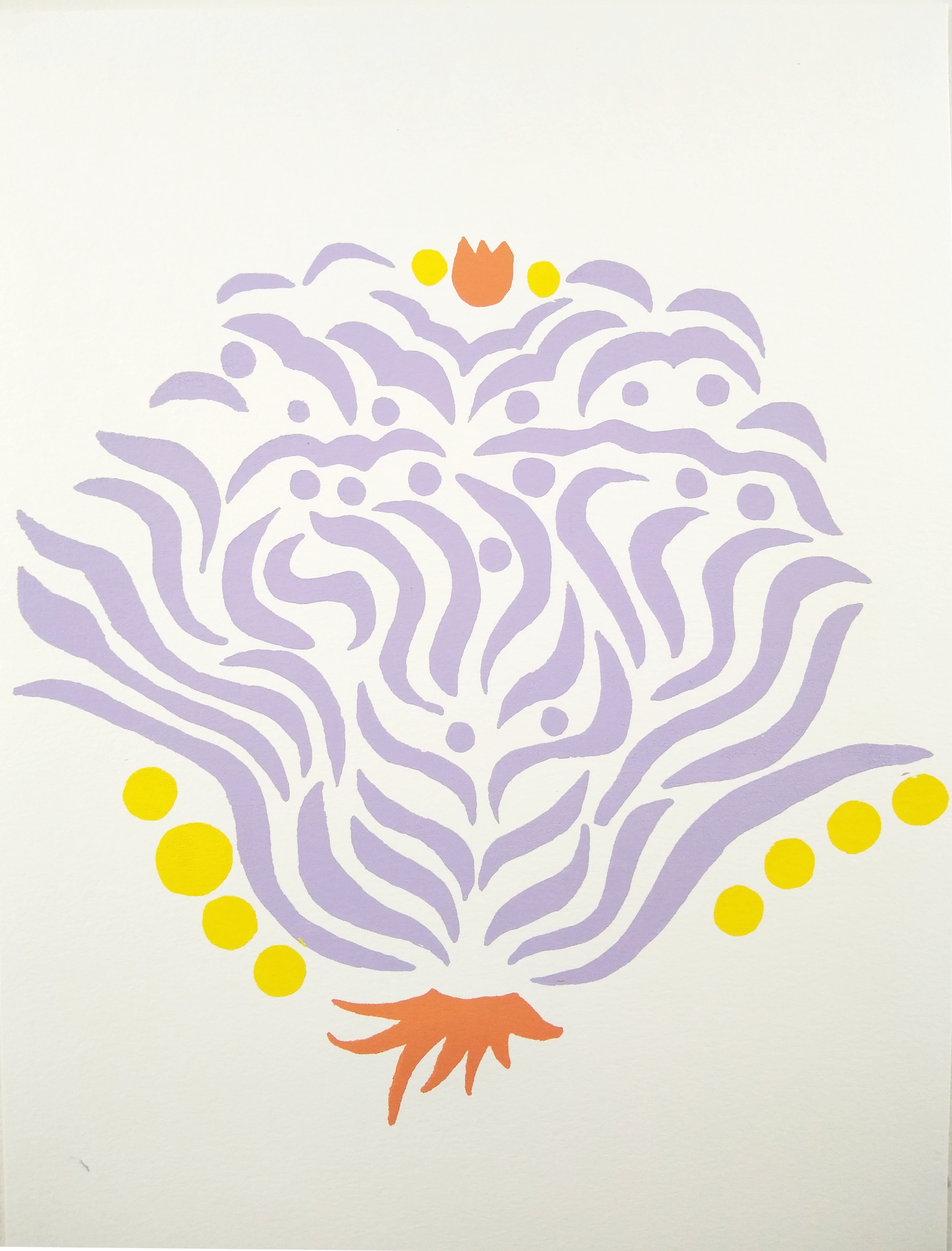 Lavender Crest print